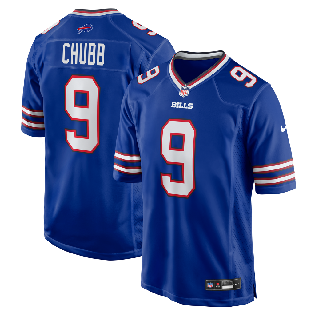 Buffalo Bills Bradley Chubb Royal Team Game Football Jersey