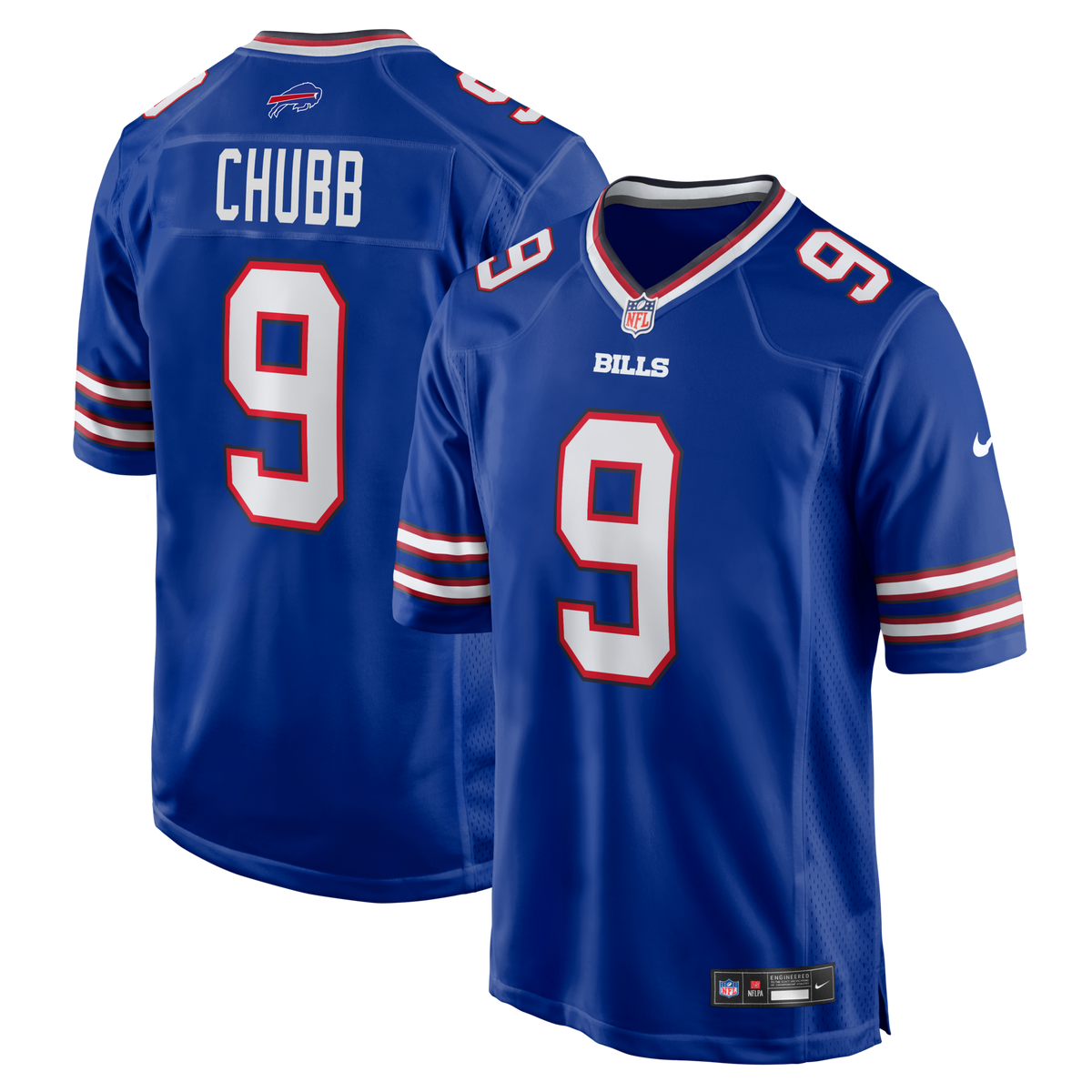 Buffalo Bills Bradley Chubb Royal Team Game Football Jersey
