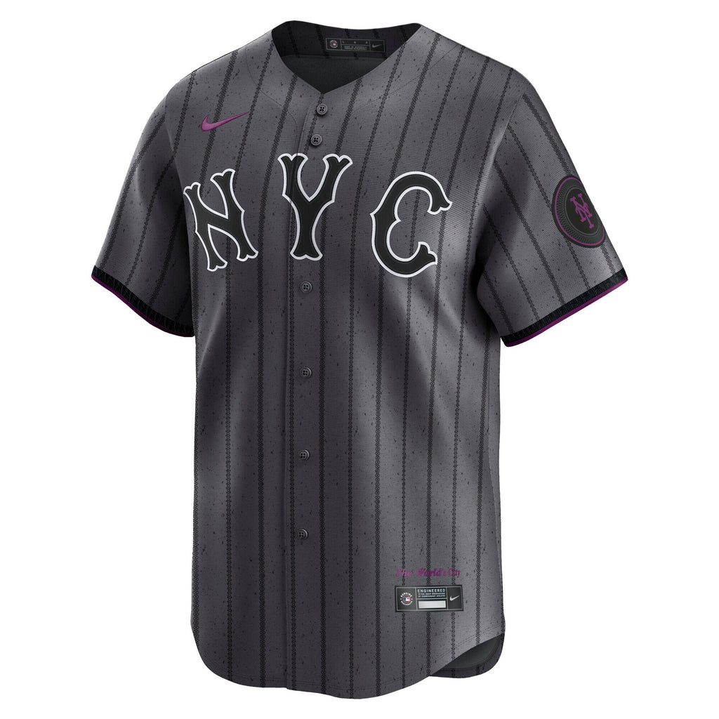 New York Mets Gray City Connect Limited Baseball Jersey