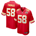Kansas City Chiefs Derrick Thomas Red Game Retired Player Football Jersey