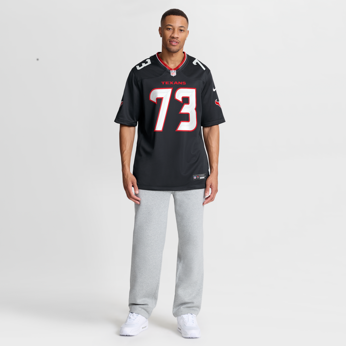 Houston Texans Derrick Graham Navy Team Game Football Jersey