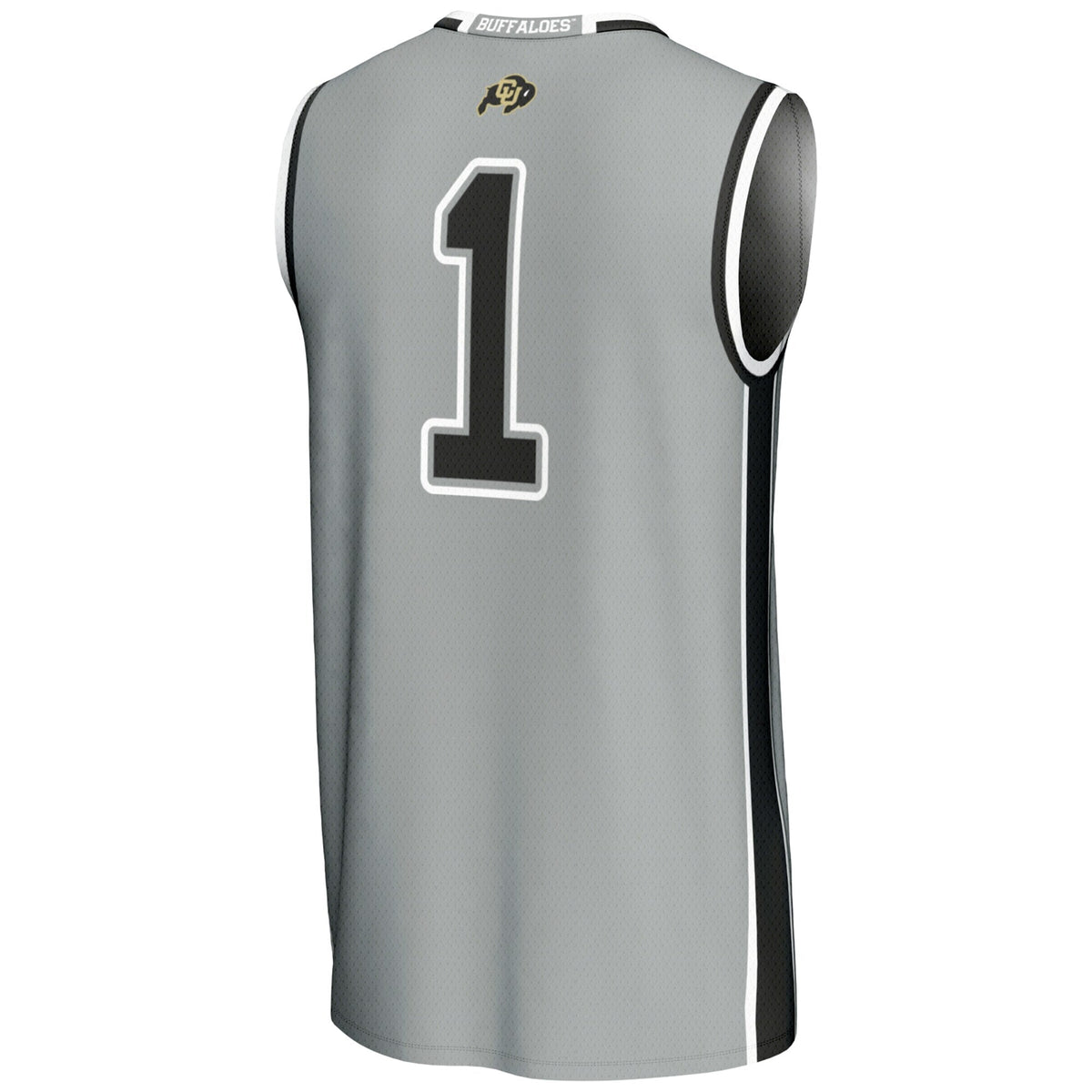 #1 Colorado Buffaloes Replica Lightweight Basketball Jersey - Gray