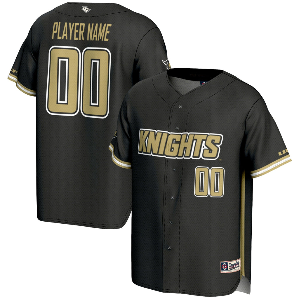 UCF Knights NIL Pick-A-Player Lightweight Baseball Jersey - Black