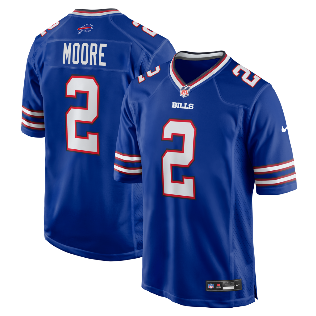 Buffalo Bills D.J. Moore Royal Game Football Jersey