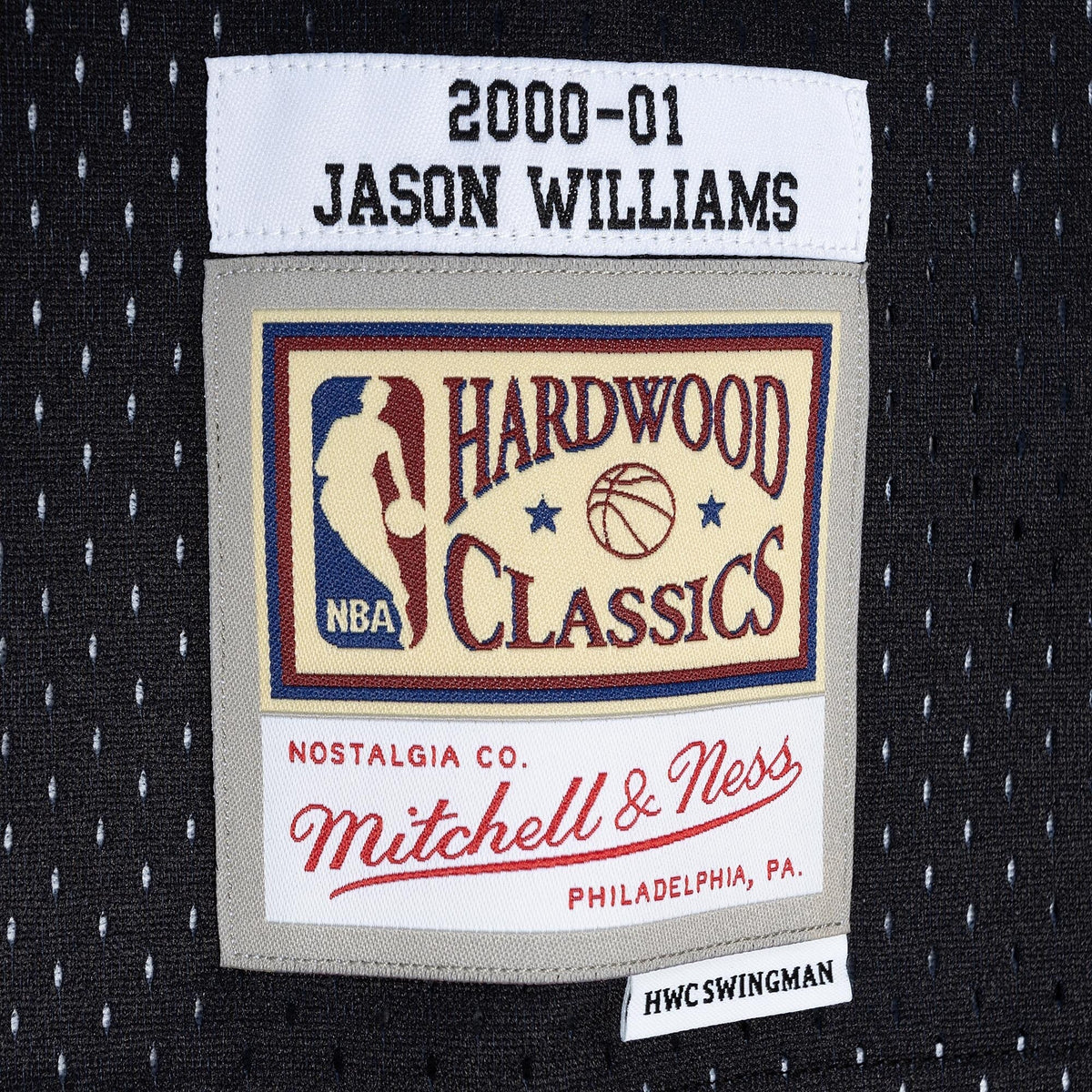 Sacramento Kings Jason Williams 2000 Split Swingman Jersey - Black/Purple