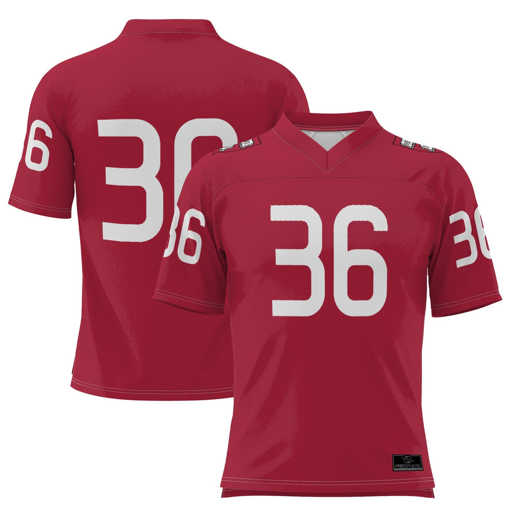 #36 Crimson Harvard Crimson Football Jersey
