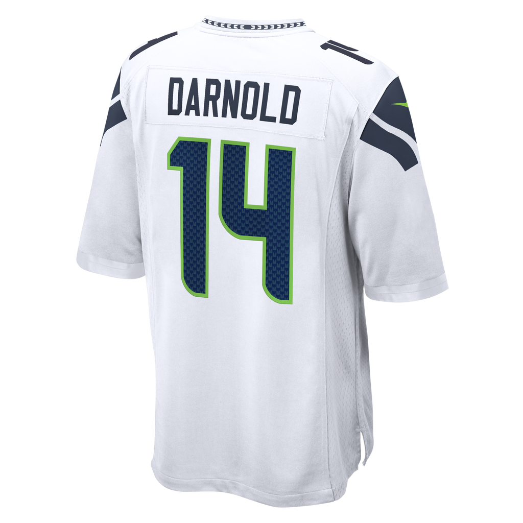 Seattle Seahawks Sam Darnold White Game Football Jersey