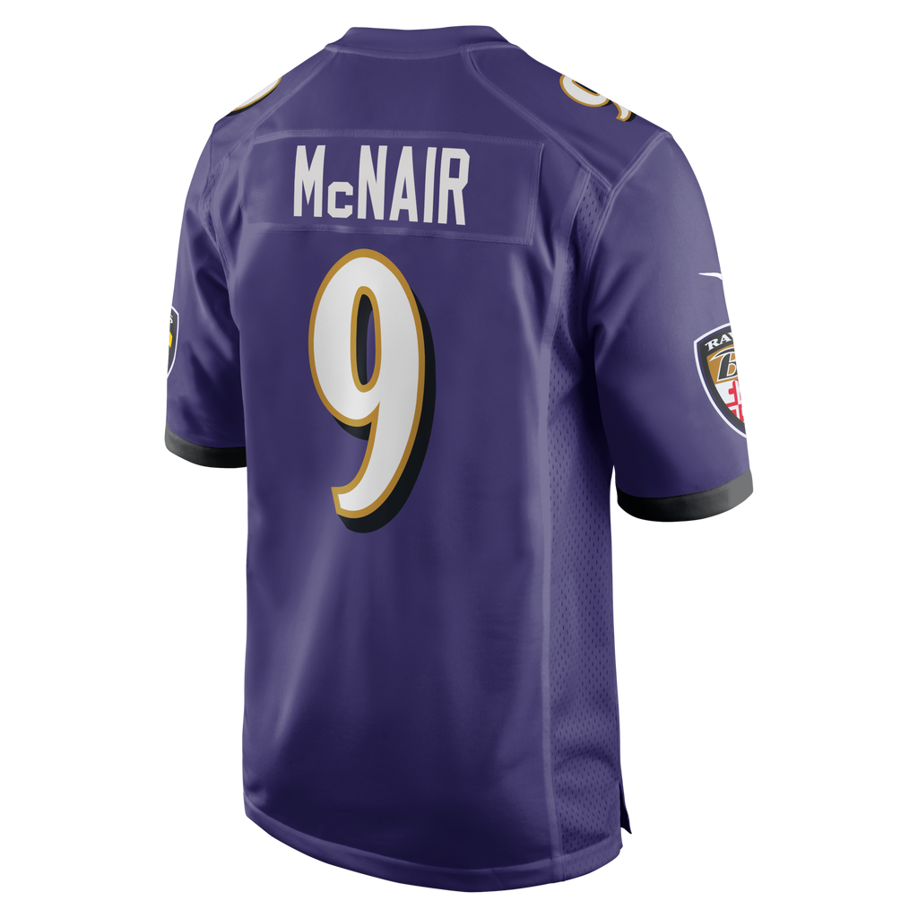 Baltimore Ravens Steve McNair Purple Game Retired Player Football Jersey