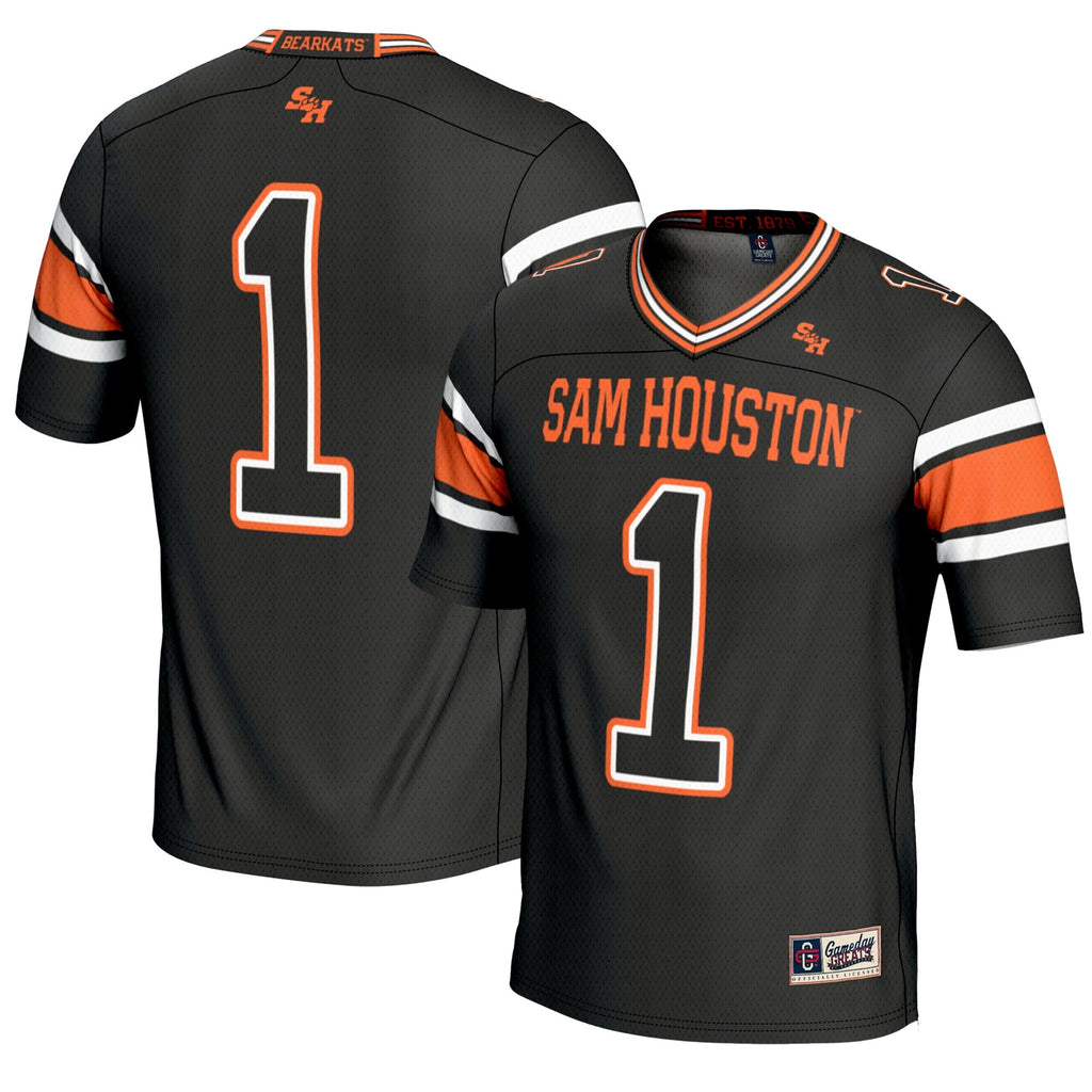 #1 Sam Houston State Bearkats Endzone Football Jersey - Black