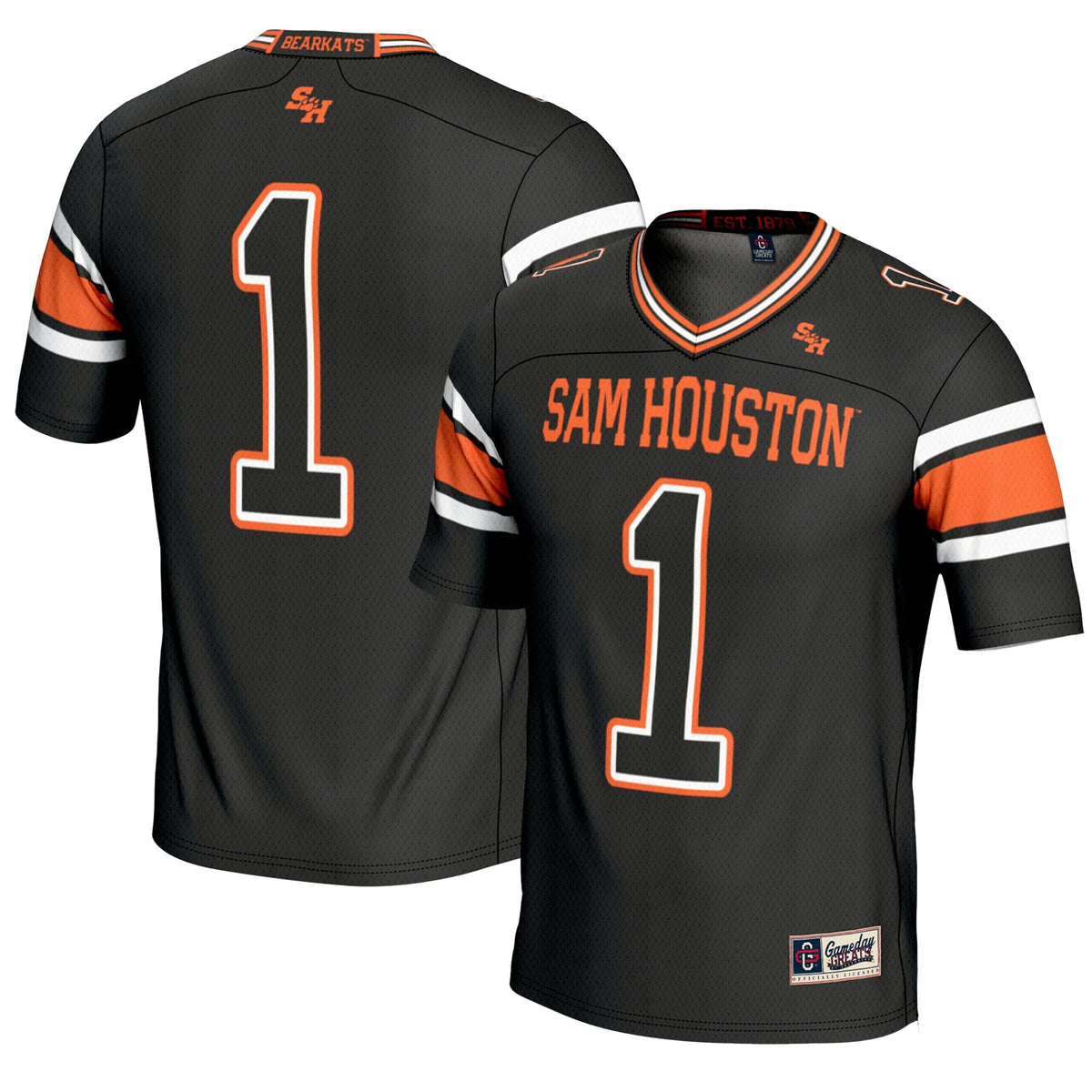 #1 Sam Houston State Bearkats Endzone Football Jersey - Black