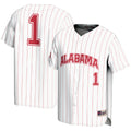 #1 White Alabama Crimson Tide Lightweight Baseball Fashion Jersey