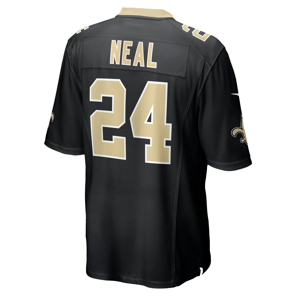 New Orleans Saints Devin Neal Black Team Game Football Jersey