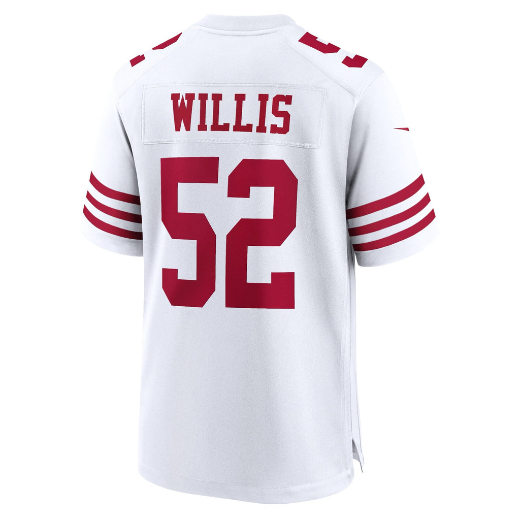 San Francisco 49ers Patrick Willis White Retired Player Game Football Jersey