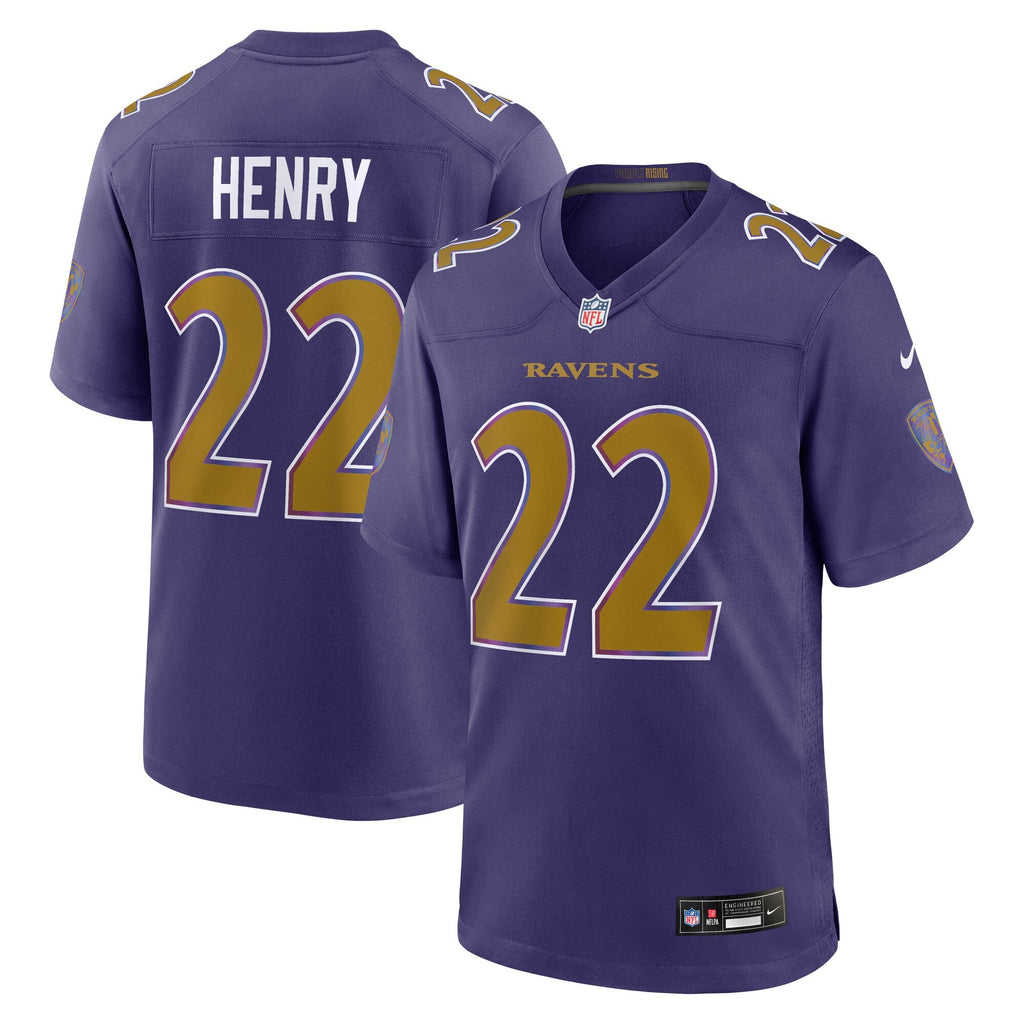 Baltimore Ravens Derrick Henry Purple Alternate Game Football Jersey