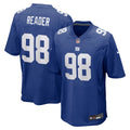 New York Giants D.J. Reader Royal Game Football Jersey
