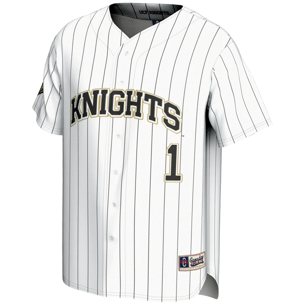 #1 White UCF Knights Lightweight Baseball Jersey