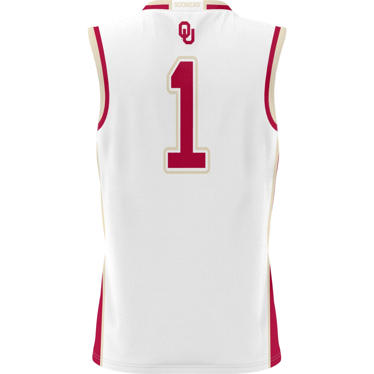 #1 Oklahoma Sooners Lightweight Basketball Jersey - White