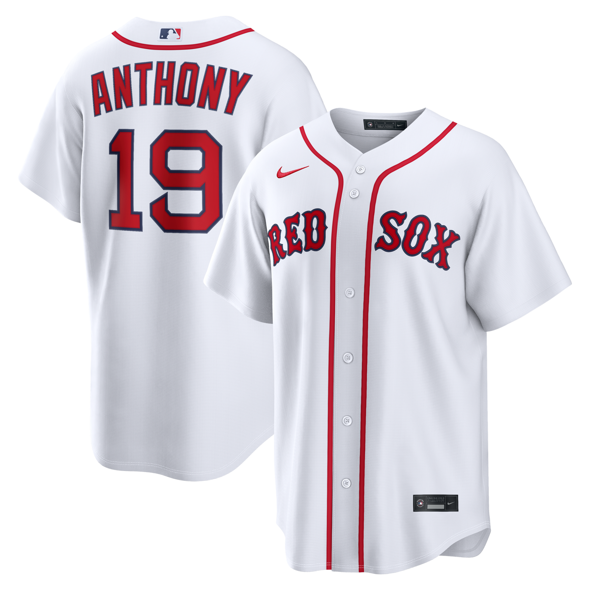 Boston Red Sox Roman Anthony White Home Replica Baseball Jersey