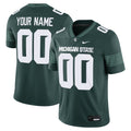Michigan State Spartans Custom Football Game Jersey - Green