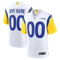 Los Angeles Rams White Alternate Custom Football Jersey