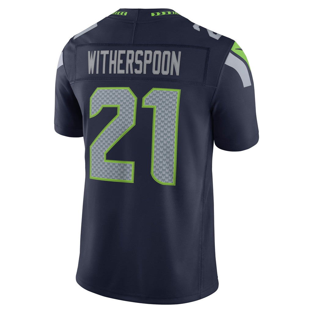 Seattle Seahawks Devon Witherspoon College Navy Team Vapor F.U.S.E. Stitched Limited Football Jersey