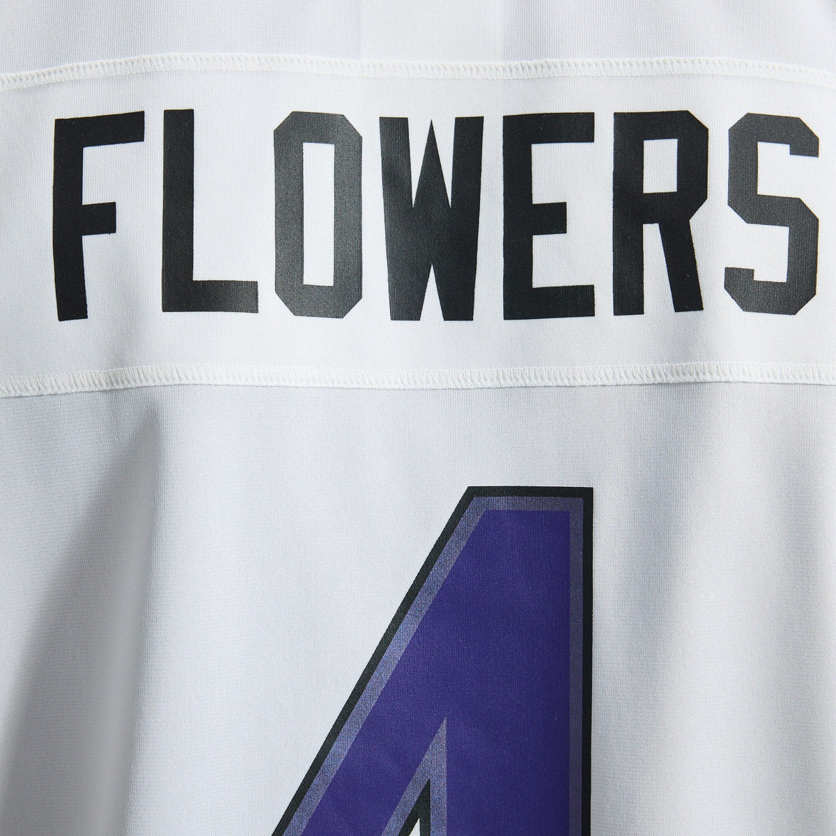 Baltimore Ravens Zay Flowers White Game Football Jersey