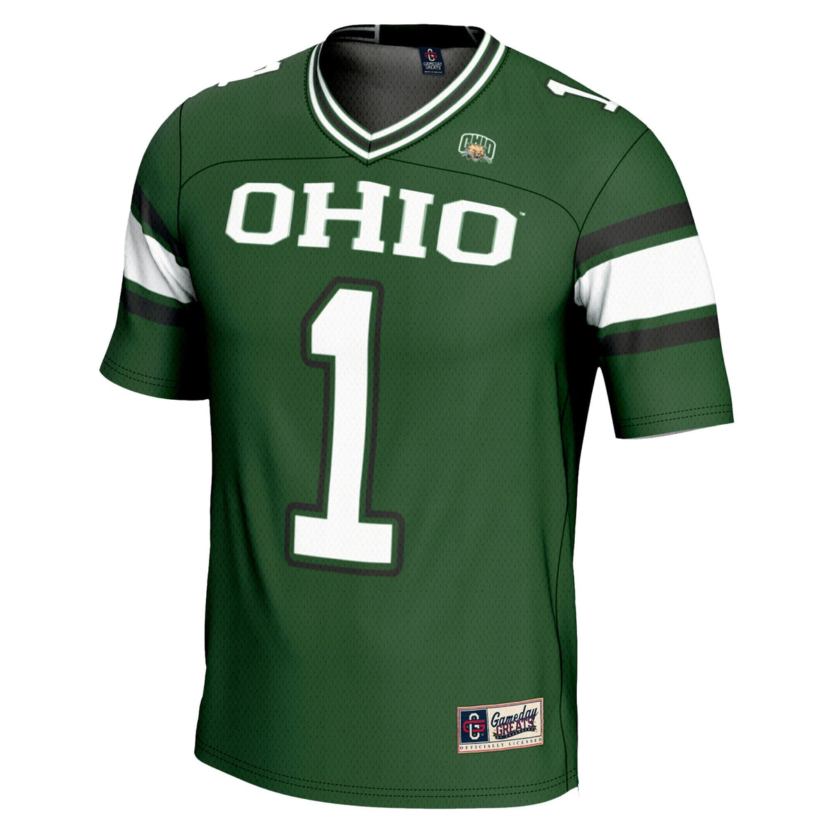 #1 Ohio Bobcats Endzone Football Jersey - Green