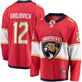 Florida Panthers Jonah Gadjovich Red Premier Breakaway Player Hockey Jersey