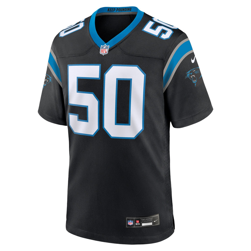 Carolina Panthers Robert Hunt Black Game Football Jersey