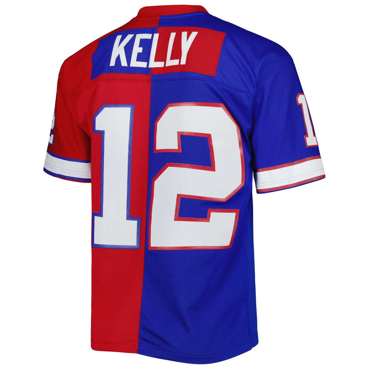 Buffalo Bills Jim Kelly Royal/Red 1990 Split Legacy Replica Football Jersey