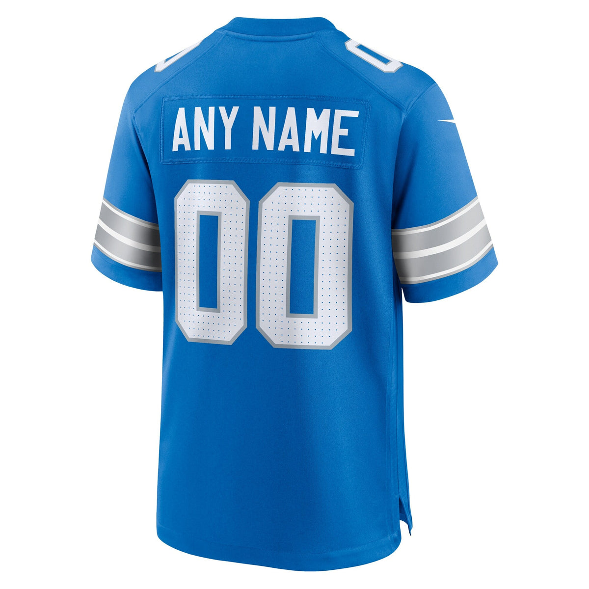 Detroit Lions Blue Custom Game Football Jersey