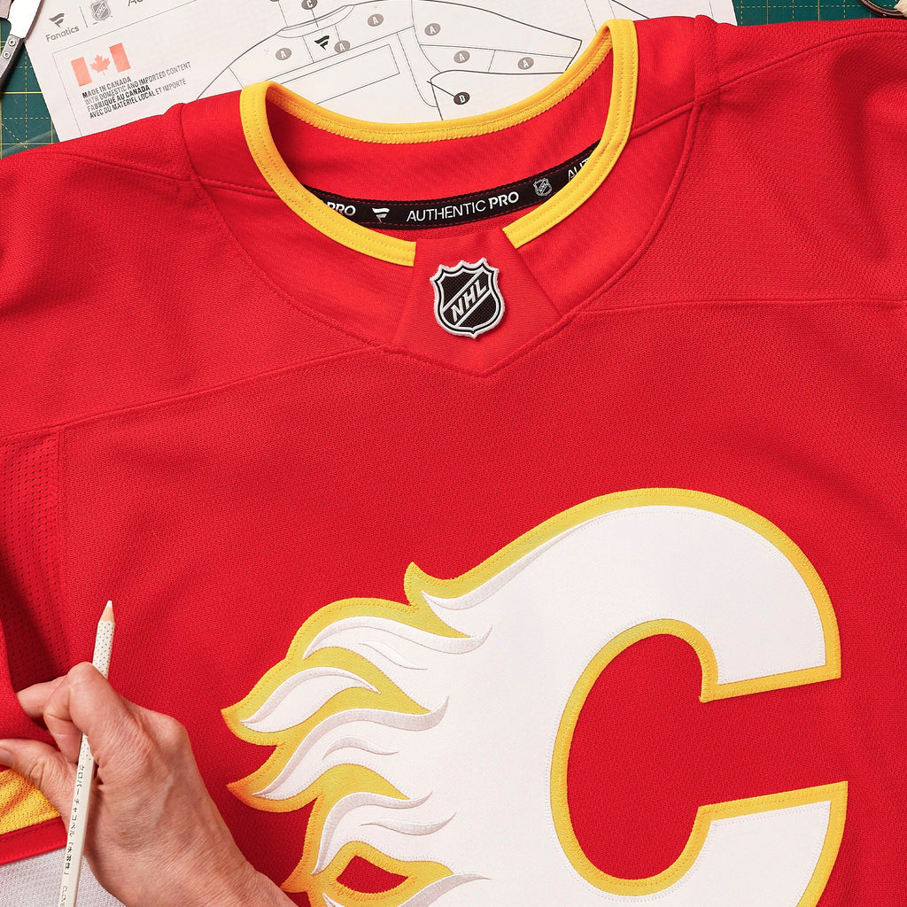 Calgary Flames Red Home Pro Custom Jersey