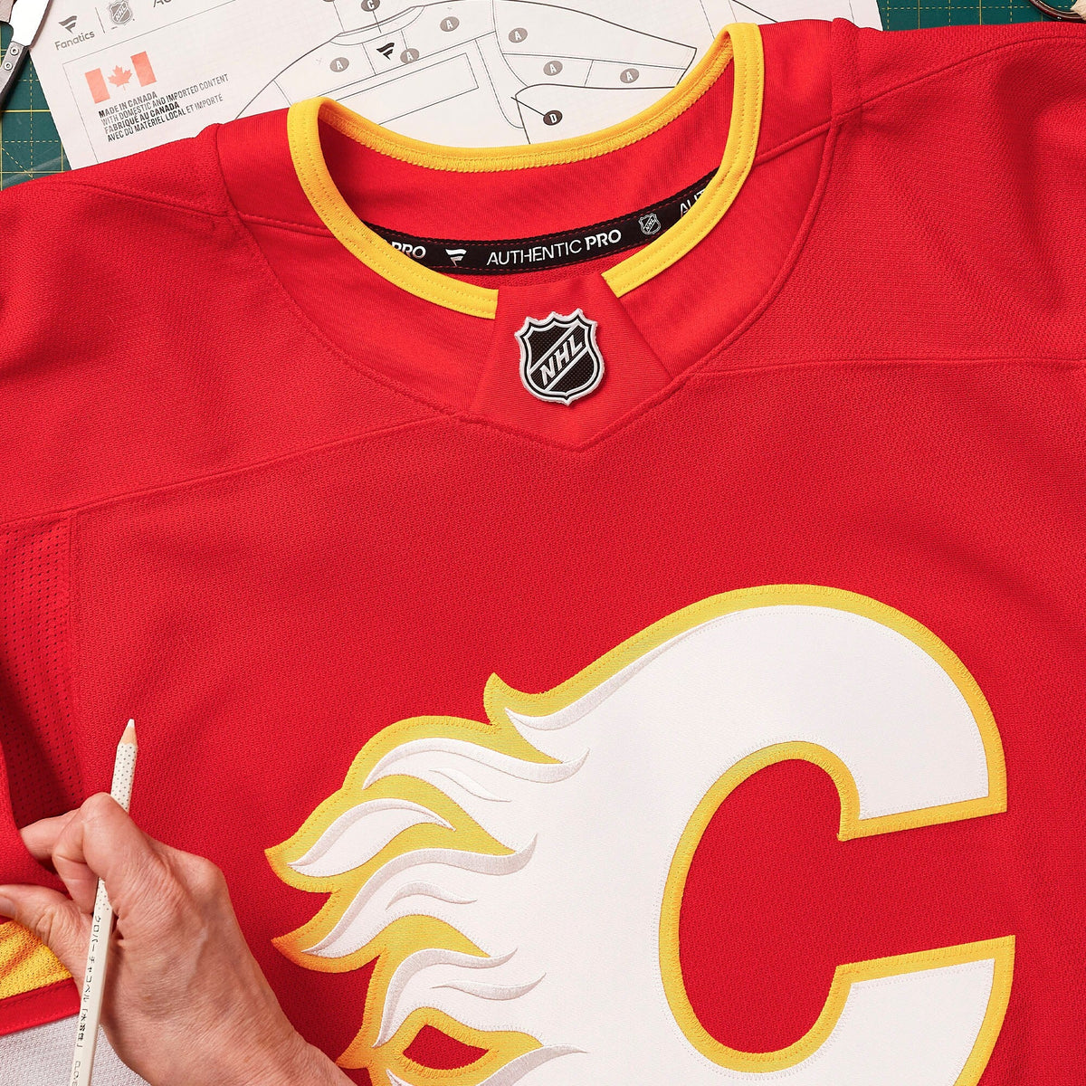 Calgary Flames Red Home Pro Custom Jersey