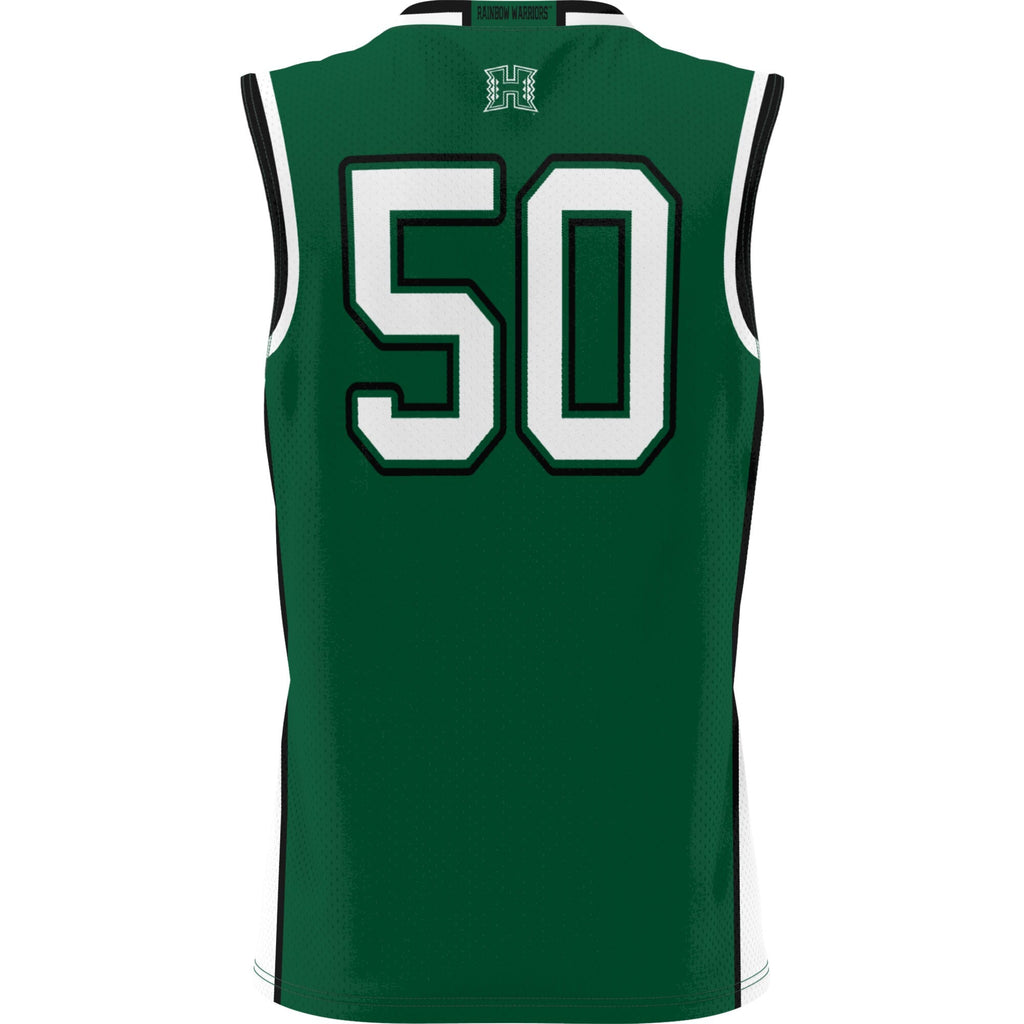 #50 Green Hawaii Rainbow Warriors Lightweight Basketball Jersey