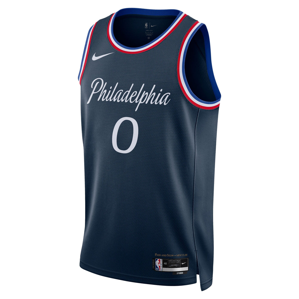 Philadelphia 76ers 2025/26 City Edition Swingman Jersey - Navy - Tyrese Maxey