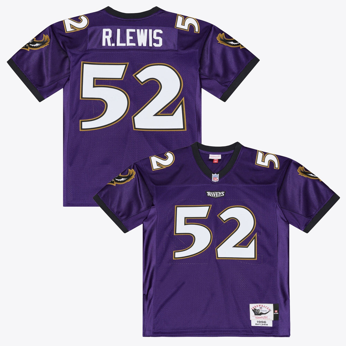 Baltimore Ravens Ray Lewis Purple 1996 Throwback Football Jersey