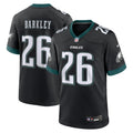 Philadelphia Eagles Saquon Barkley Black Alternate Game Football Jersey