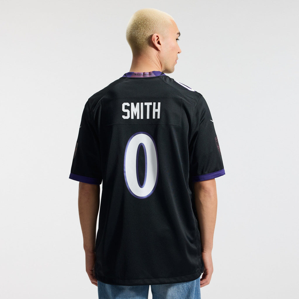Baltimore Ravens Roquan Smith Black Alternate Game Football Jersey
