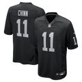 Las Vegas Raiders Jeremy Chinn Black Team Game Football Jersey
