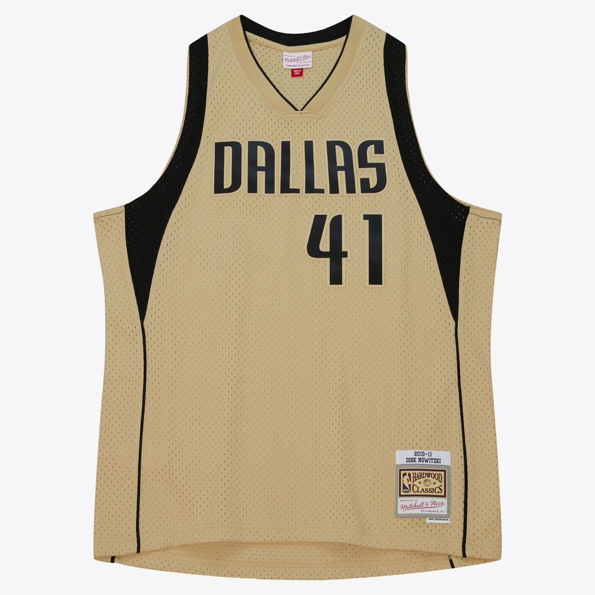 Dallas Mavericks Dirk Nowitzki 2010 Swingman Jersey - Khaki