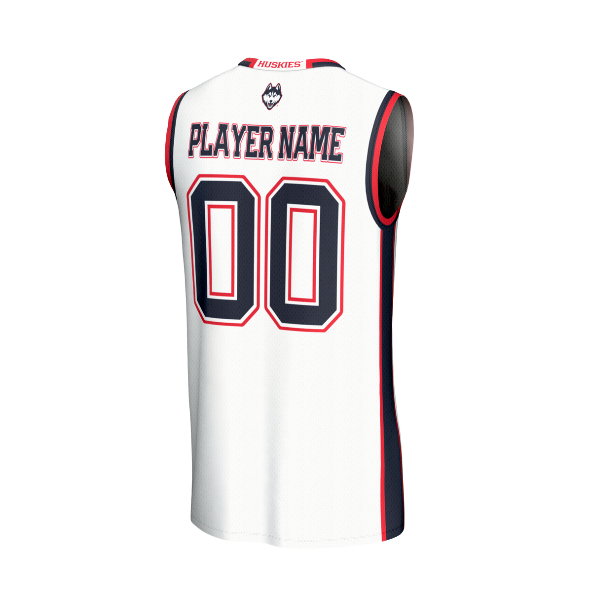 UConn Huskies Lightweight Collegiate Basketball NIL Pick-A-Player Fashion Jersey - White