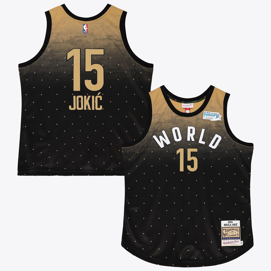 NBA Nikola Jokic 2016 World Jersey All-Star - Black/Gold - Style 204329421