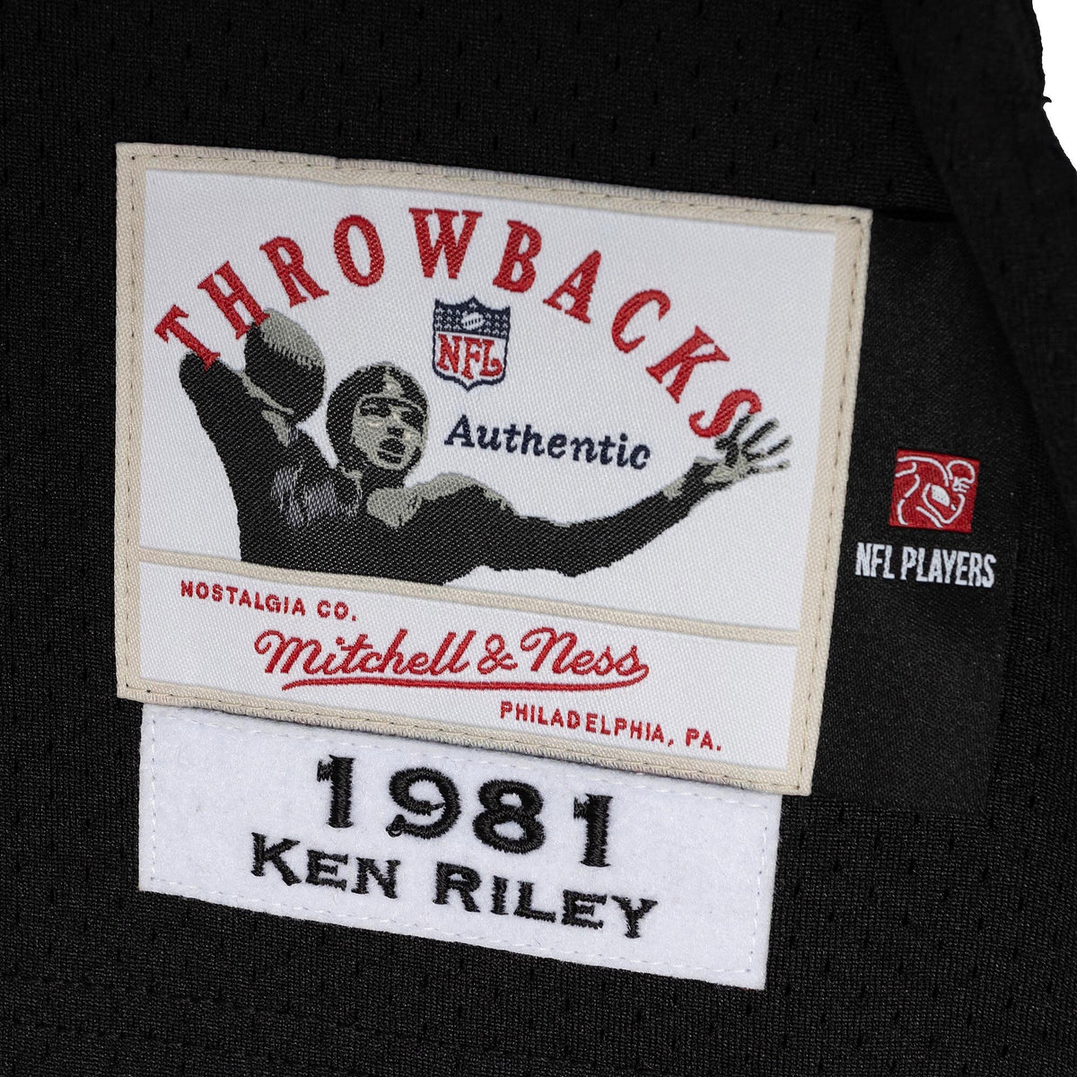 Cincinnati Bengals 1981 Ken Riley Black Throwback Retired Player Football Jersey