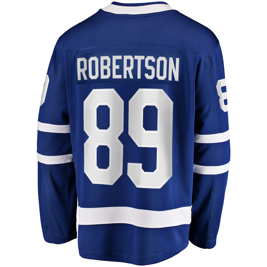 Toronto Maple Leafs Nicholas Robertson Blue Home Premier Breakaway Player Hockey Jersey