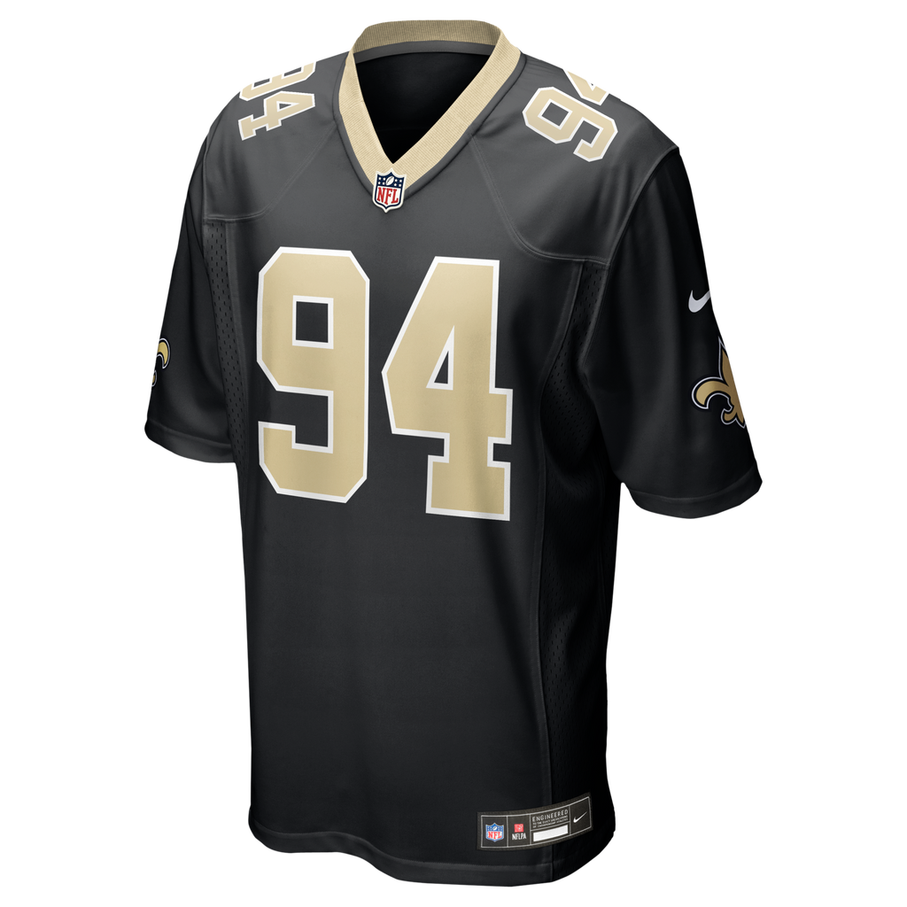 New Orleans Saints Cameron Jordan Black Game Football Jersey
