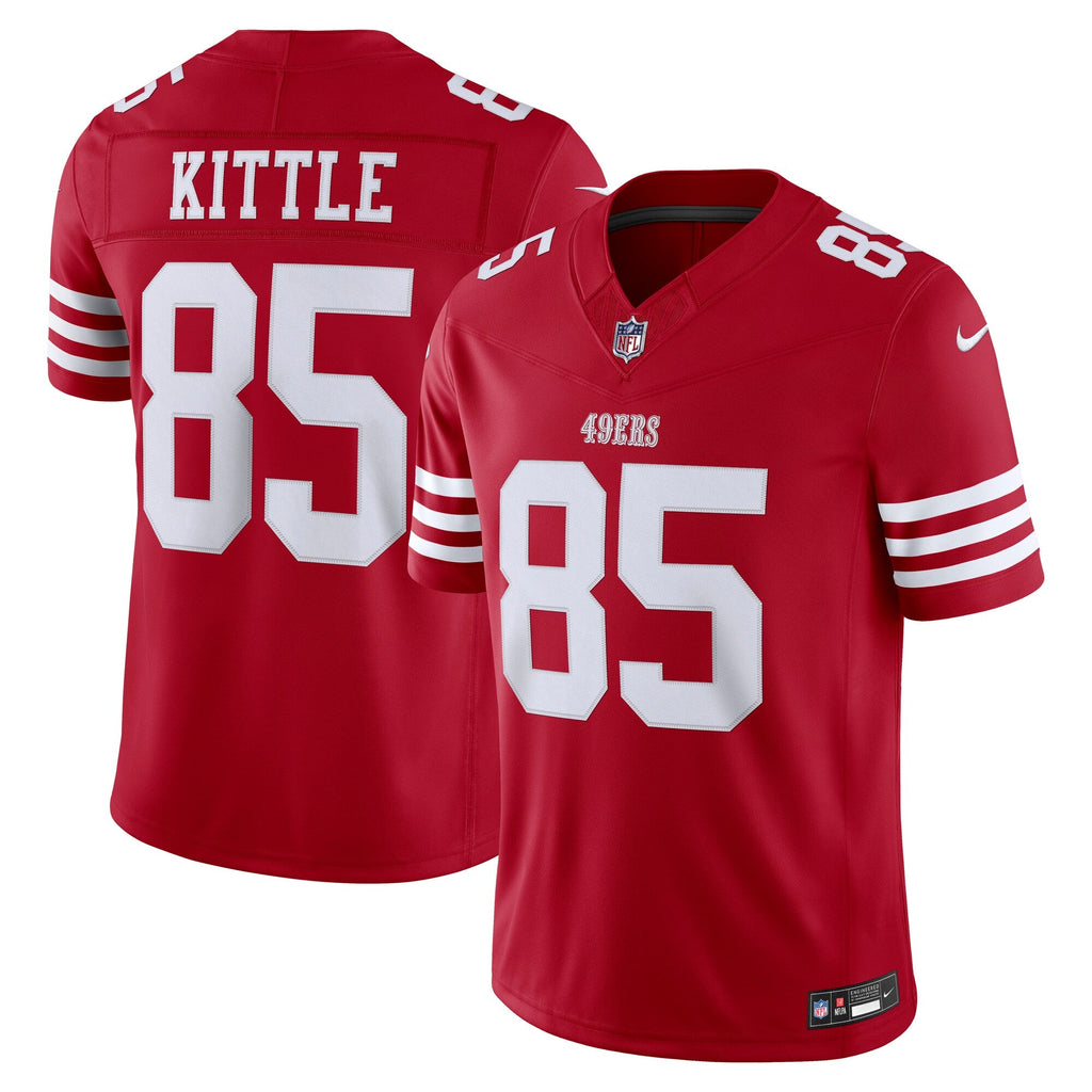 San Francisco 49ers George Kittle Scarlet Team Vapor F.U.S.E. Stitched Limited Football Jersey