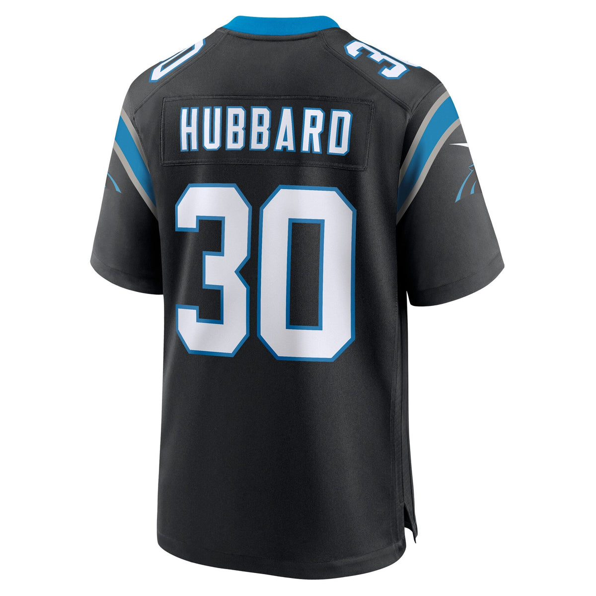 Carolina Panthers Chuba Hubbard Black Team Game Football Jersey
