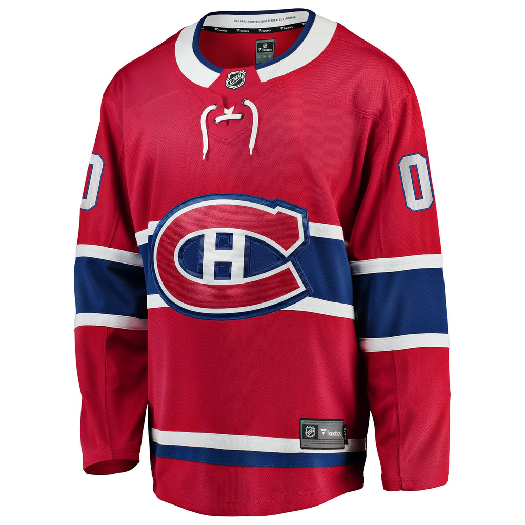 Montreal Canadiens Red Home Breakaway Custom Hockey Jersey