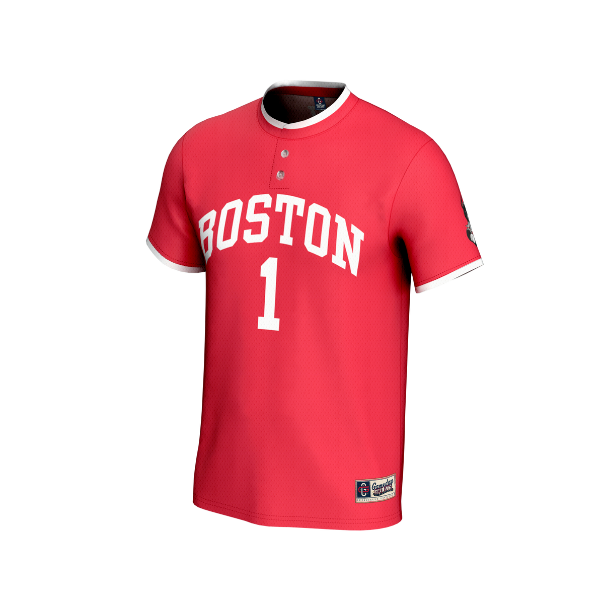 Boston University Lightweight Collegiate Softball Fashion Jersey - Scarlet