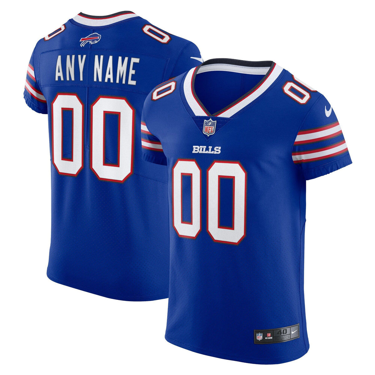Buffalo Bills Royal Vapor Elite Custom Football Jersey